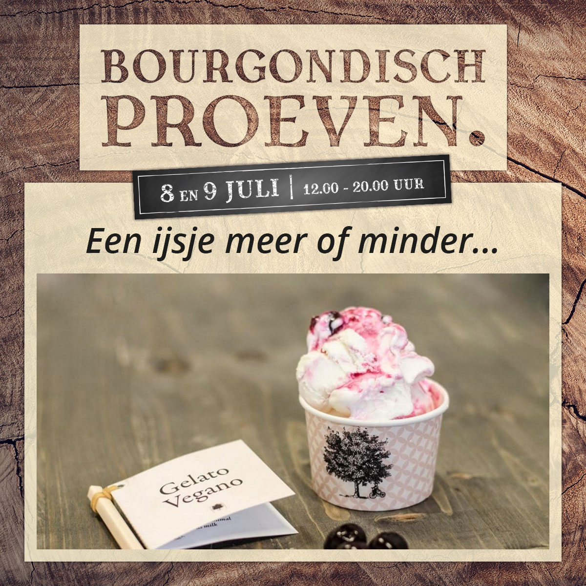 De Bourgondiër – Bourgondisch Proeven. – Facebookbericht – Een-ijsje-meer-of-minder…
