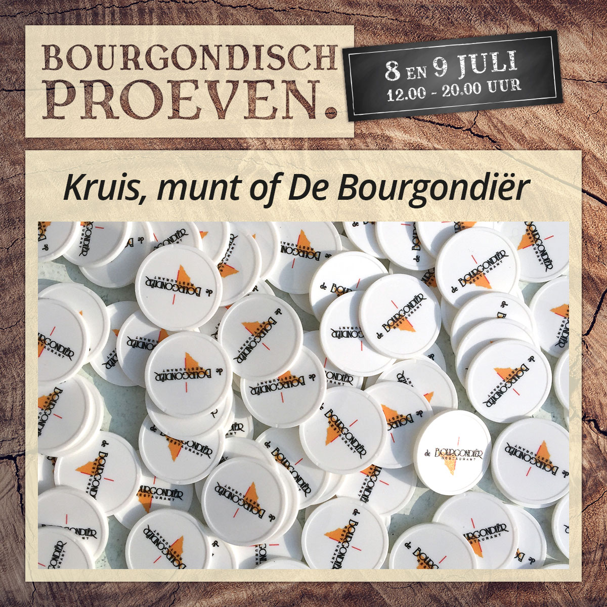 De Bourgondiër – Bourgondisch Proeven. – Facebookbericht – Kruis-munt-of-De-Bourgondiër